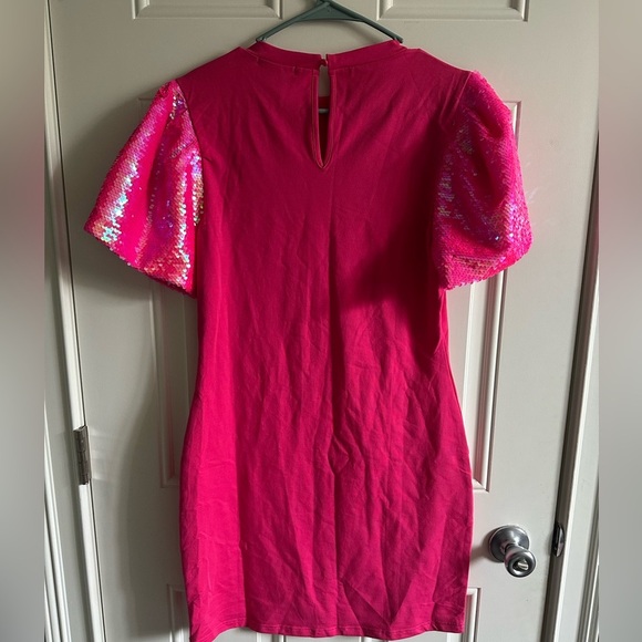 Judith March Vibrant Pink Midi party dress - Picture 5 of 8